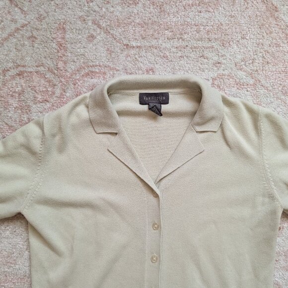 Sage green button up sweater - Picture 2 of 3